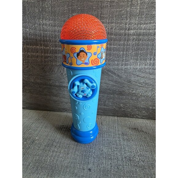 Just Play Blues Clues And You Light Up Musical Microphone Blue Red  WORKS 261c - Picture 1 of 6